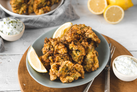 Geek Courgette & Calamari Fritters