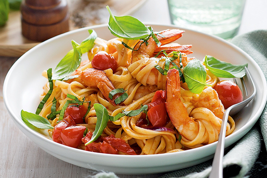 Chilli, Basil & Prawn Pasta