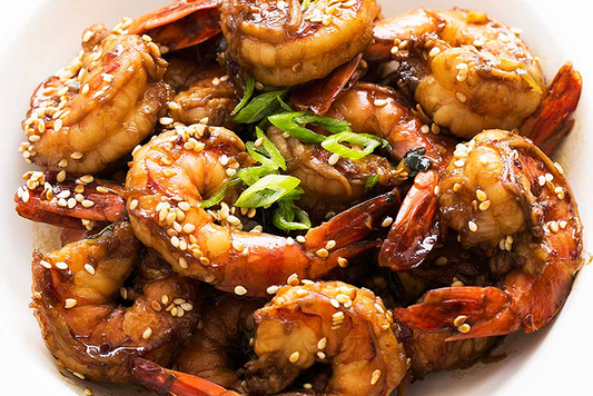 Thai Inspired Garlic Prawns