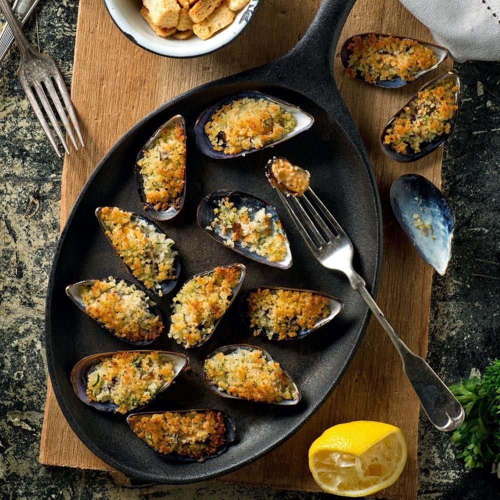 Crumbed Garlic Mussels | 500g