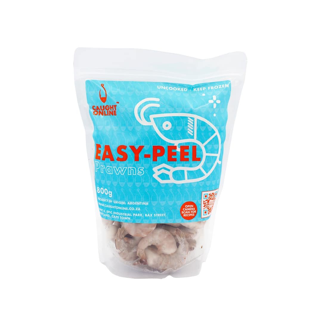 Easy-Peel Prawns | Medium Shell-Cut | 800g