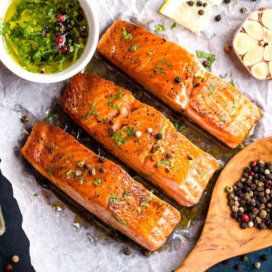 4 Norwegian Salmon Portions | 500g Pack