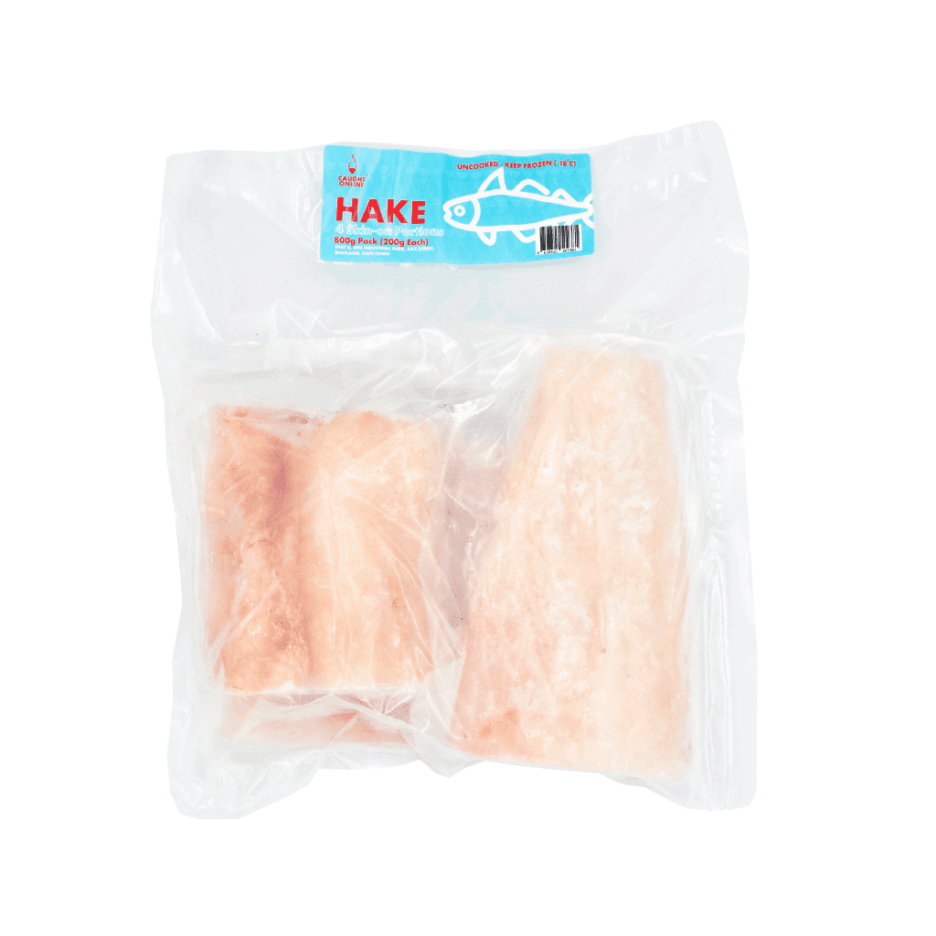 6 Hake Portions | Skin-on | 900g