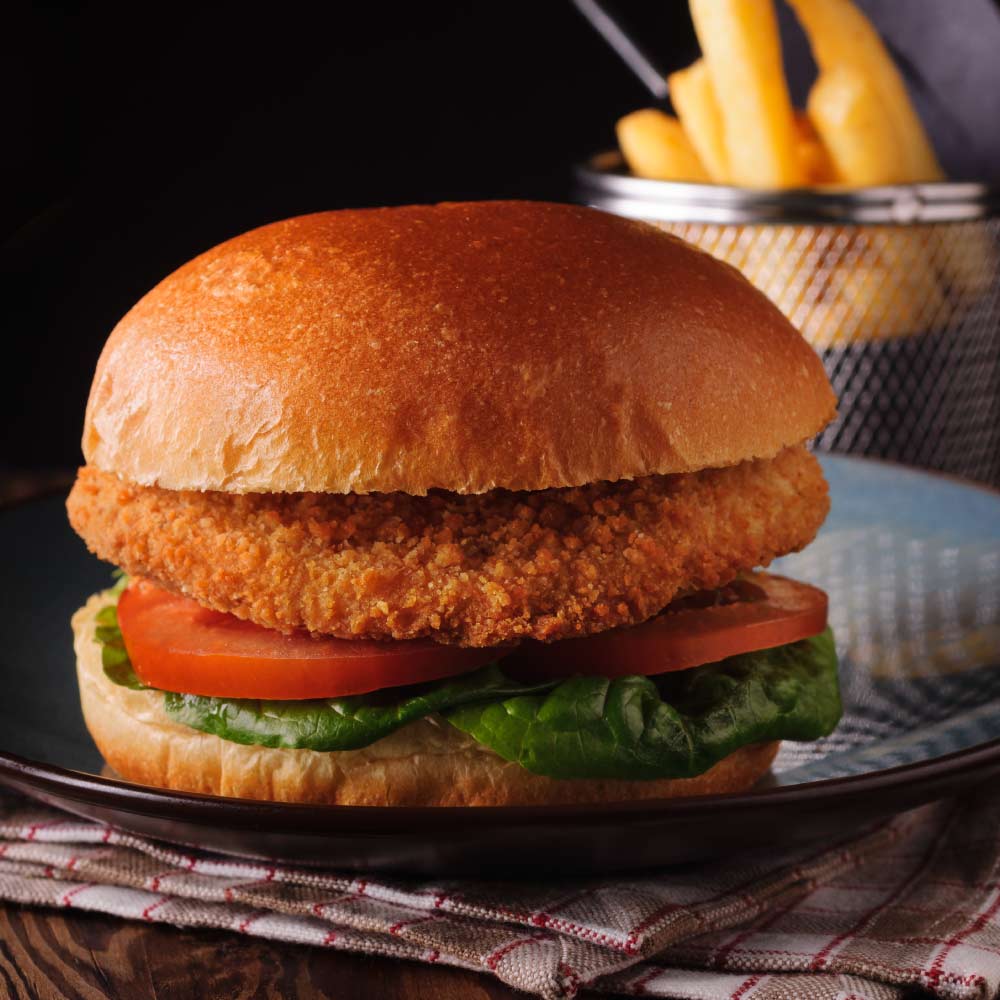 4 Hake Burgers | Crumbed | 400g
