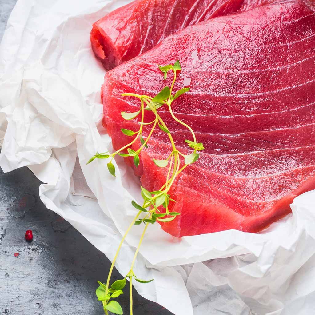 2 Tuna Steaks | Sashimi Grade | 400g Pack